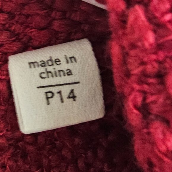 Vintage Coldwater Creek Vest Y2K Boucle Red Retro Office School Retro 14P - Picture 5 of 8